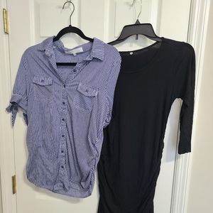 Maternity bundle blouse (L) and dress (M)